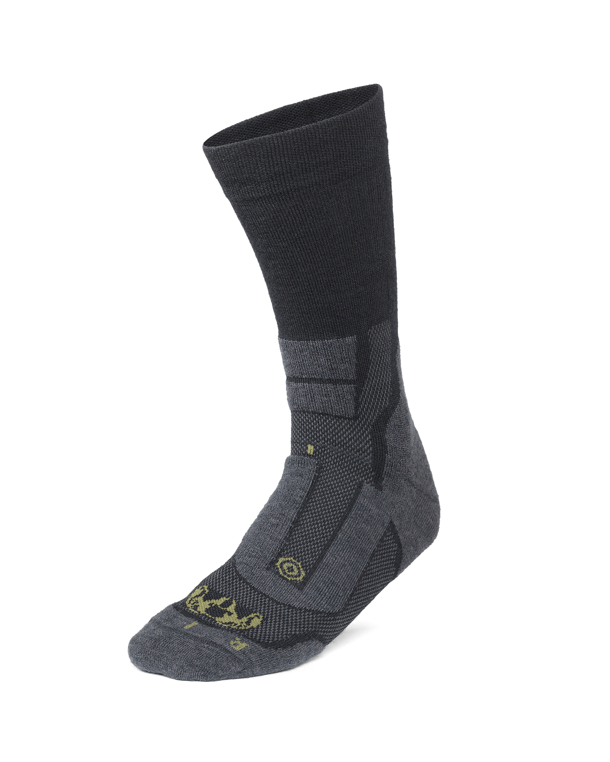 StrongWool Hybrid Crew Sock | Grey Green - Image 3