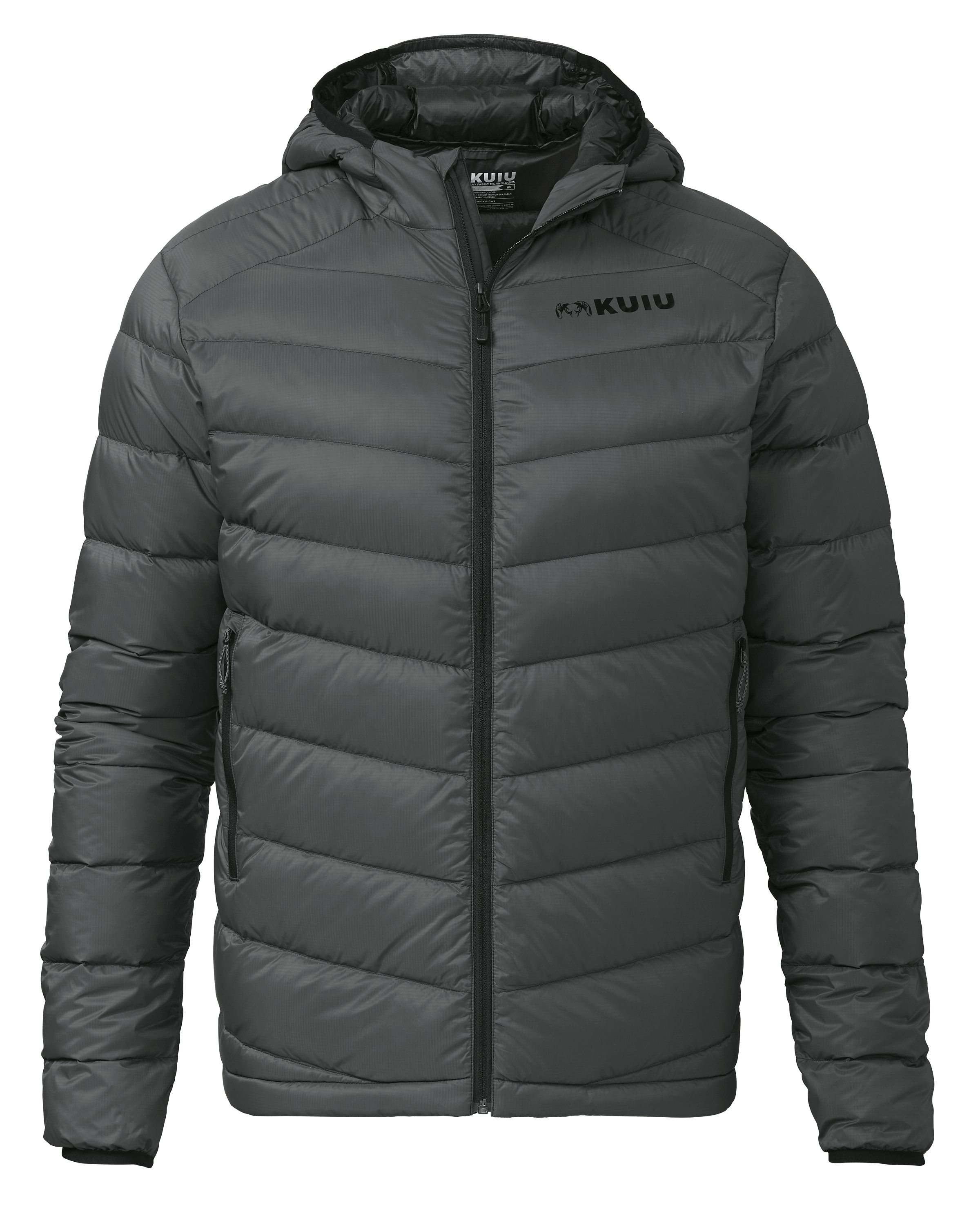 Super Down LT Hooded Jacket | Gunmetal